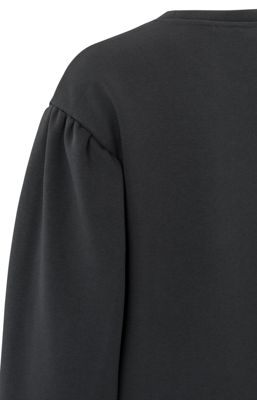 Sweatshirt met ronde hals en lange mouwen in normale pasvorm - Phantom
