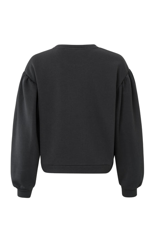 Sweatshirt met ronde hals en lange mouwen in normale pasvorm - Phantom